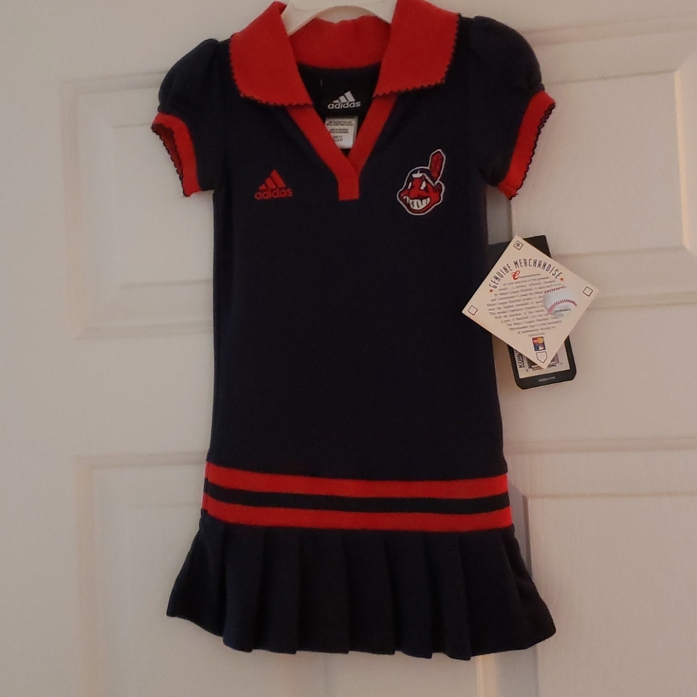Adidas Cleveland Indians 2T girls dress NWT